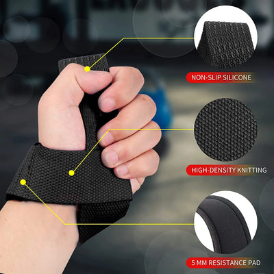 Anti-Slip Silicone Lifting Wrist Straps
